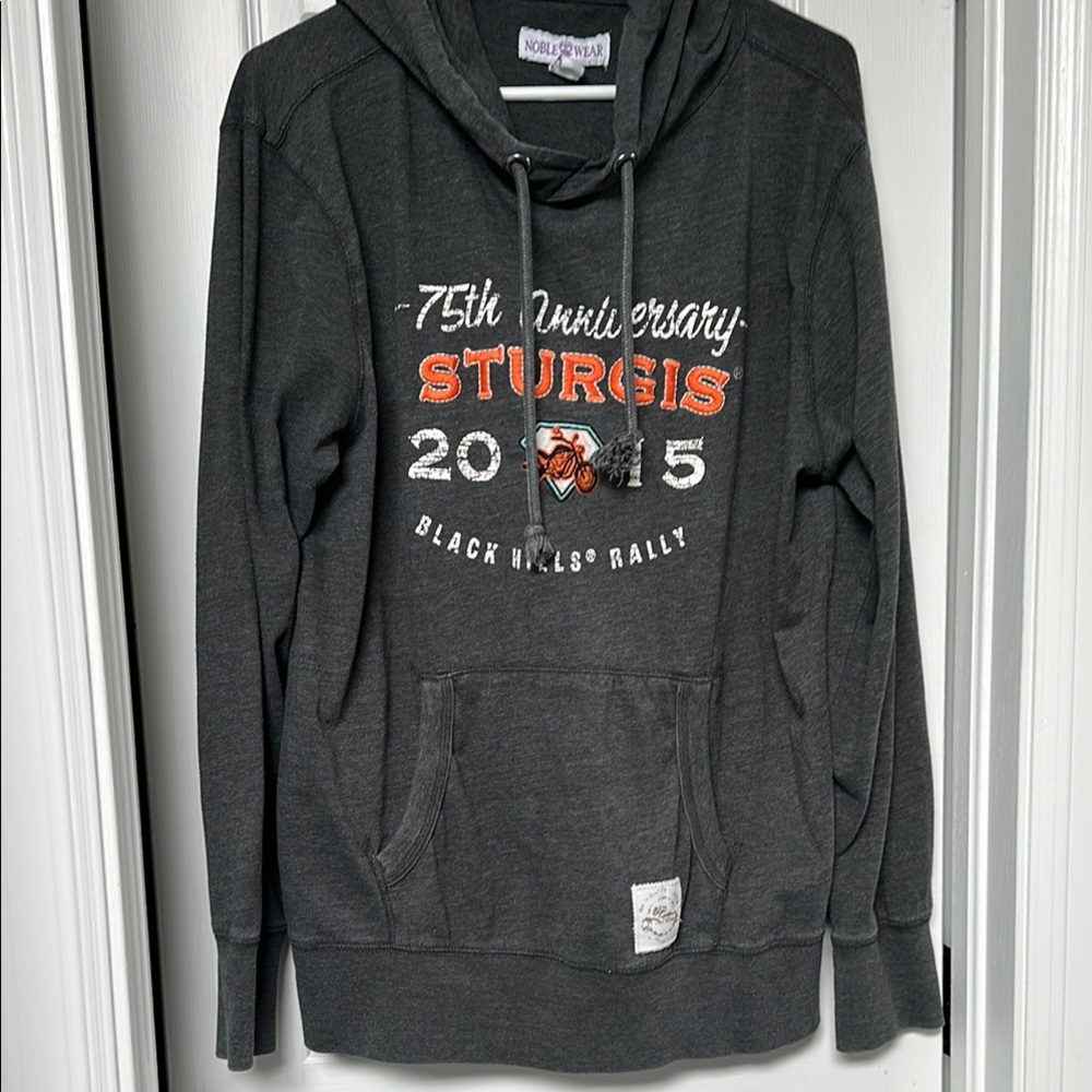 Black Hills Rally Gray Hoodie